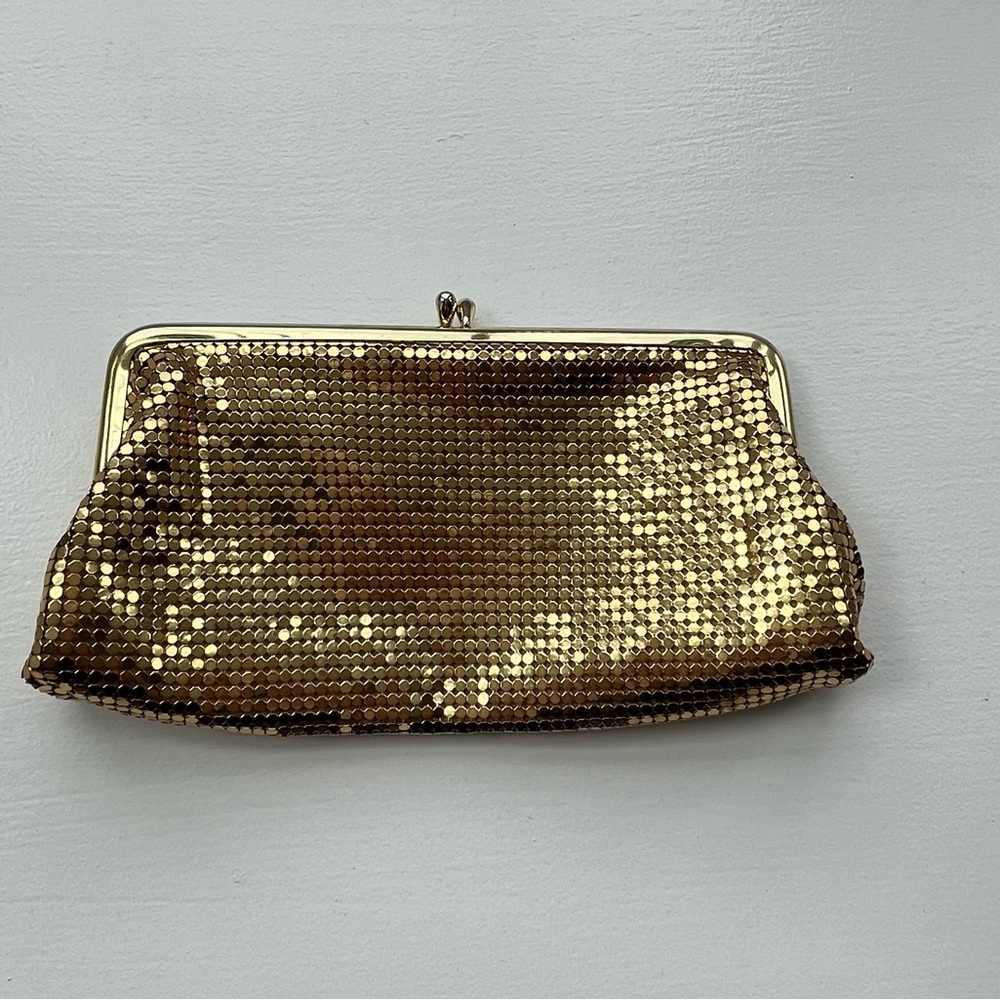 Vintage gold mesh evening bag - Whiting & Davis